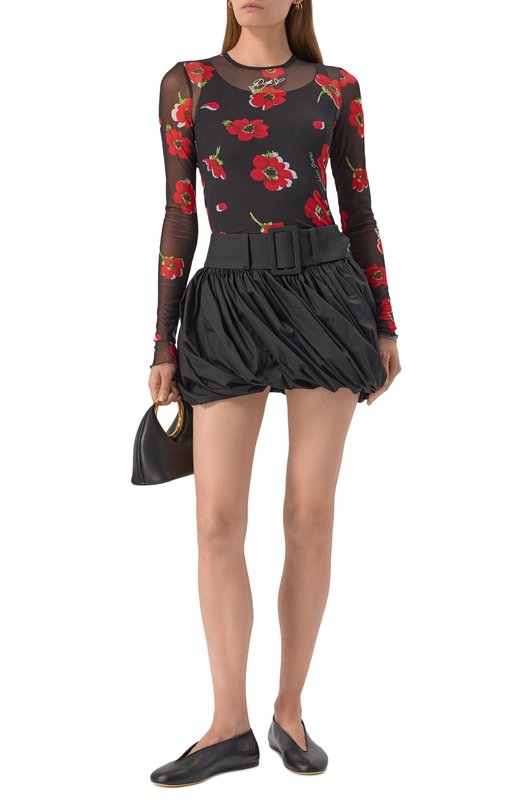 Кожаные балетки Duck Moschino MA11010C1N/MA0 Чёрный  MA11010C1N/MA0 Фото 2