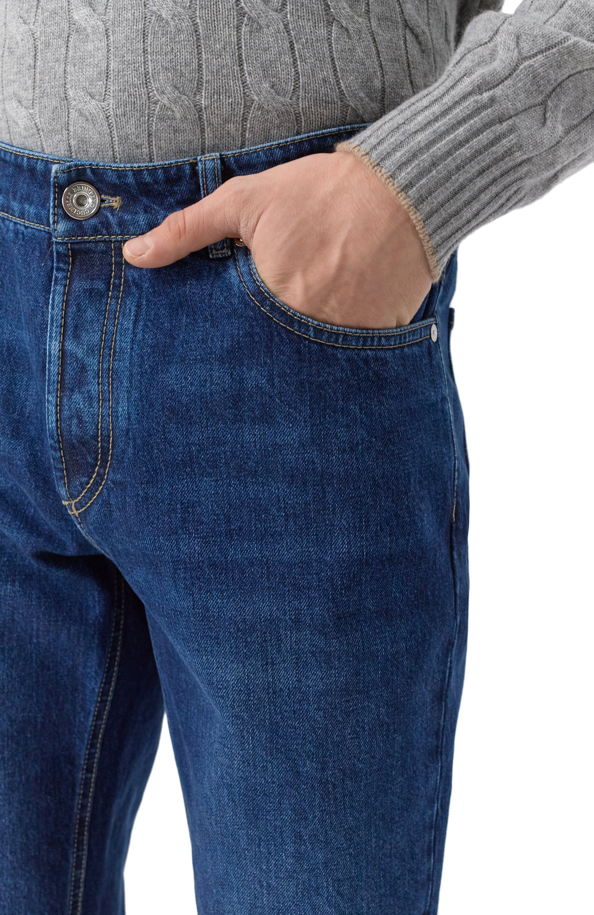 Джинсы traditional fit BRUNELLO CUCINELLI, арт. M241PD3210, фото 5