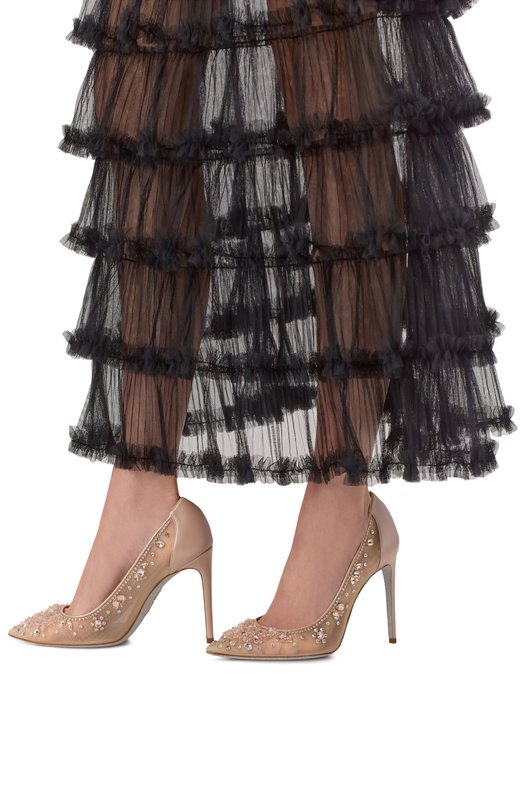 Текстильные туфли Cinderella 105 Rene Caovilla C12292-105/CRIN Бежевый  C12292-105/CRIN Фото 2