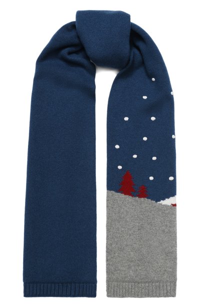 Кашемировый шарф snowy land LORO PIANA, арт. FAL0951, фото 1