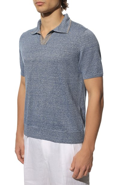 Поло изо льна и хлопка FIORONI, арт. MK24701C2, фото 3
