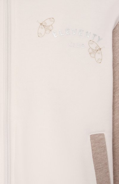 Хлопковая толстовка ELEVENTY кремового цвета по цене 22500 руб., арт. EY4A10/Z3713_001, фото 3 Хлопковая толстовка ELEVENTY, арт. EY4A10/Z3713_001, фото 3