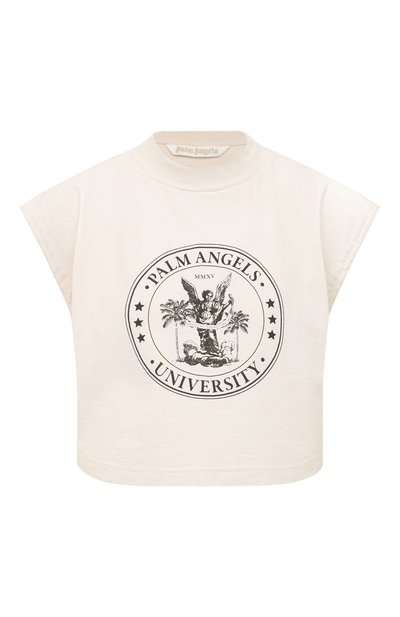 Женская хлопковая майка PALM ANGELS, арт. PWAC011S23JER0050410