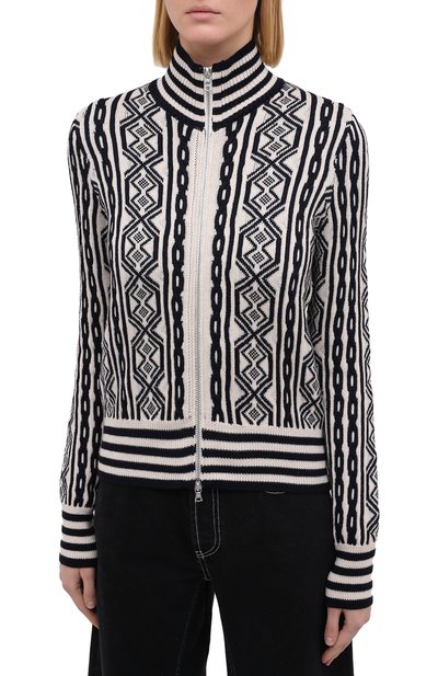 Шерстяной кардиган DRIES VAN NOTEN белого цвета по цене 72650 руб., арт. 202-11256-1700, фото 3 Шерстяной кардиган DRIES VAN NOTEN, арт. 202-11256-1700, фото 3