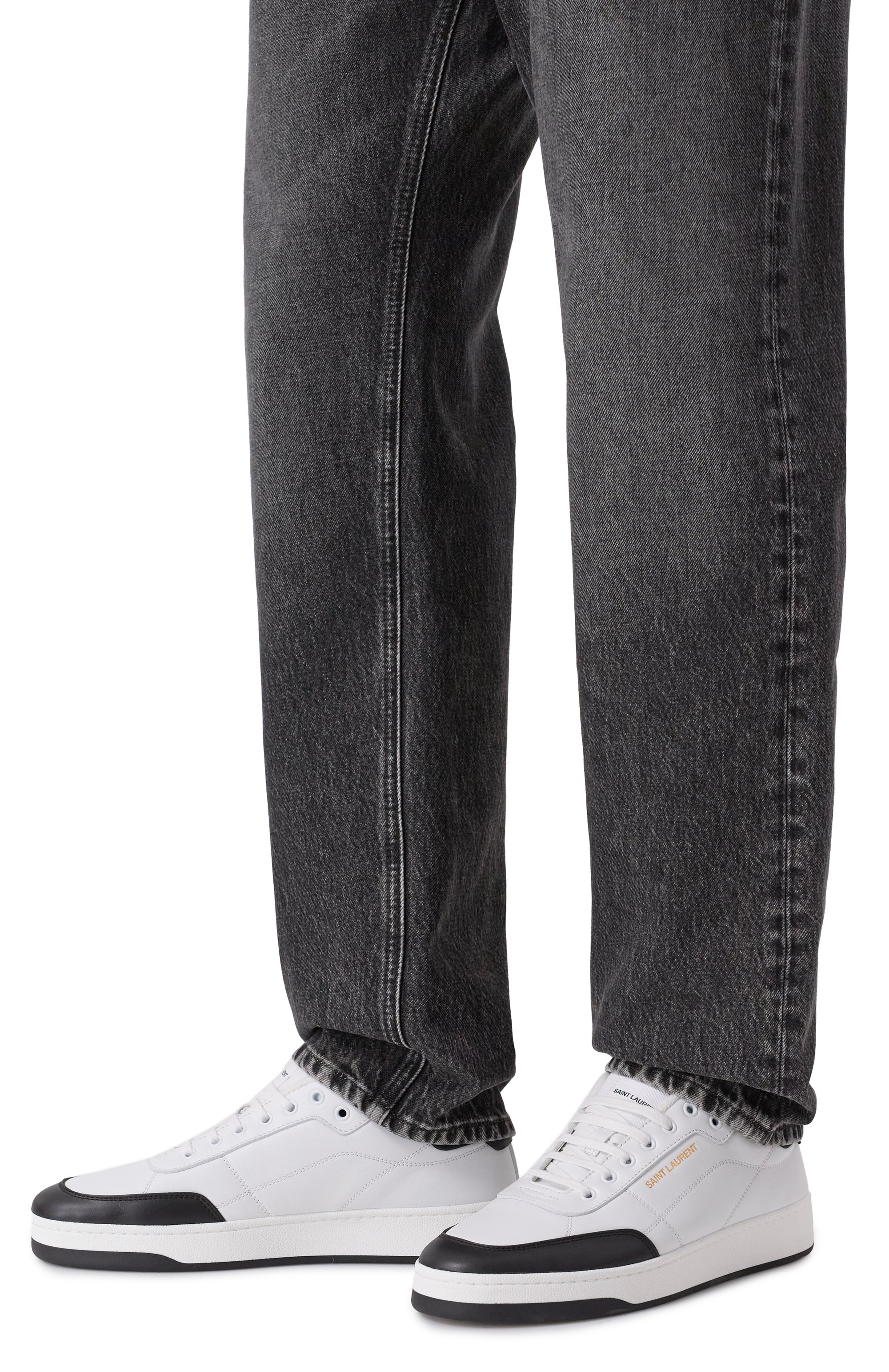 Кожаные кеды sl/61 SAINT LAURENT, арт. 845537/00NI0, фото 3