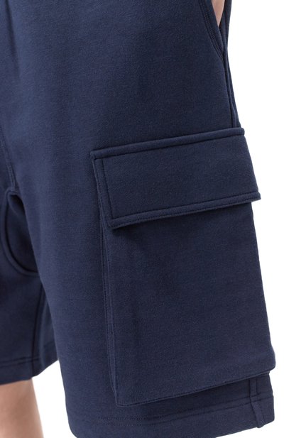 Хлопковые шорты KITON темно-синего цвета по цене 83050 руб., арт. UMM063301, фото 5 Хлопковые шорты KITON, арт. UMM063301, фото 5