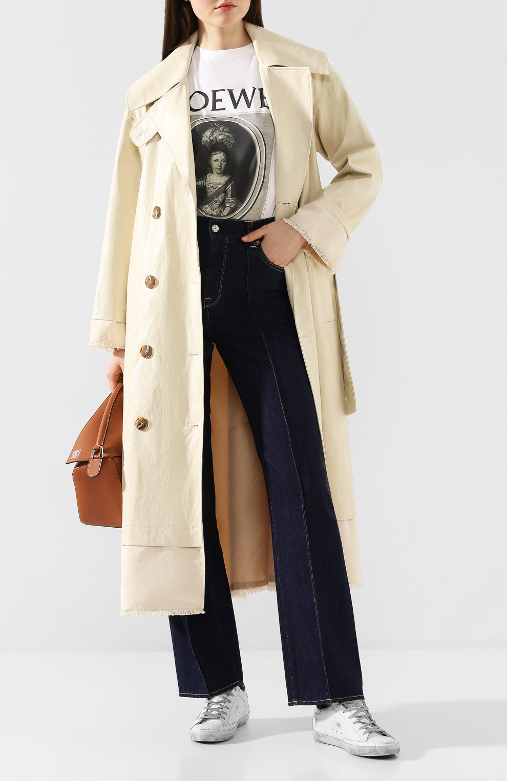 Джинсы GOLDEN GOOSE DELUXE BRAND темно-синего цвета по цене 29100 руб., арт. G36WP095.A1, фото 2 Джинсы GOLDEN GOOSE DELUXE BRAND, арт. G36WP095.A1, фото 2