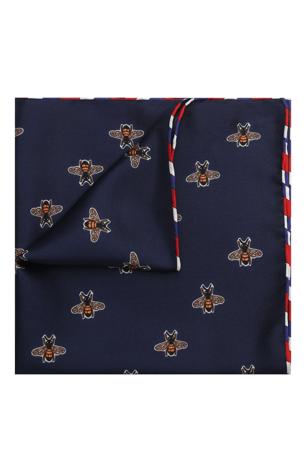 Шелковый платок GUCCI синего цвета по цене 20160 руб., арт. 497910 4G001, фото 1 Шелковый платок GUCCI, арт. 497910 4G001, фото 1