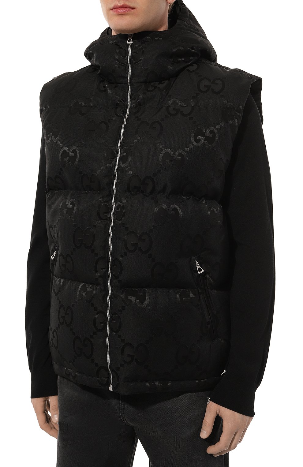 Пуховый жилет jumbo gg GUCCI, арт. 698715/Z8A2S, фото 3