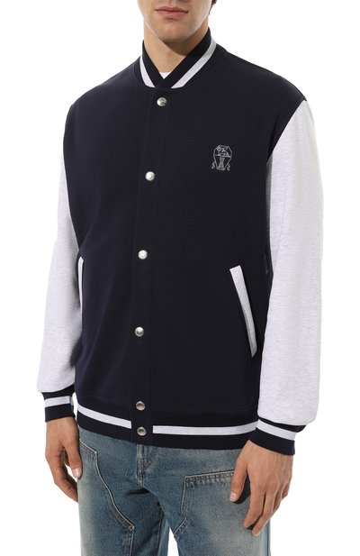 Хлопковая толстовка BRUNELLO CUCINELLI, арт. M0T359022G, фото 3