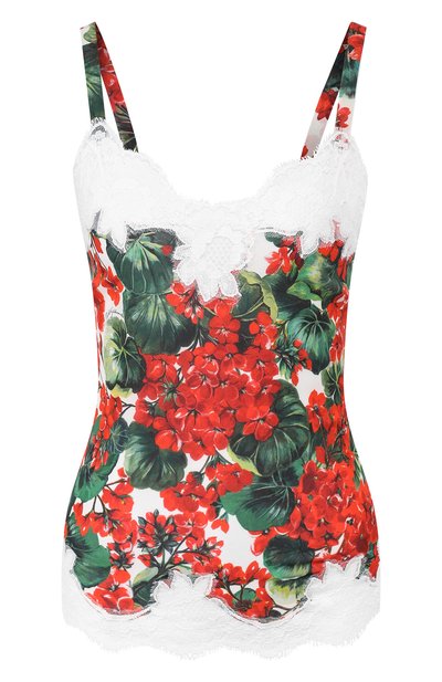 Женская топ из смеси шелка и хлопка DOLCE & GABBANA, арт. 07A00T/FSAYB