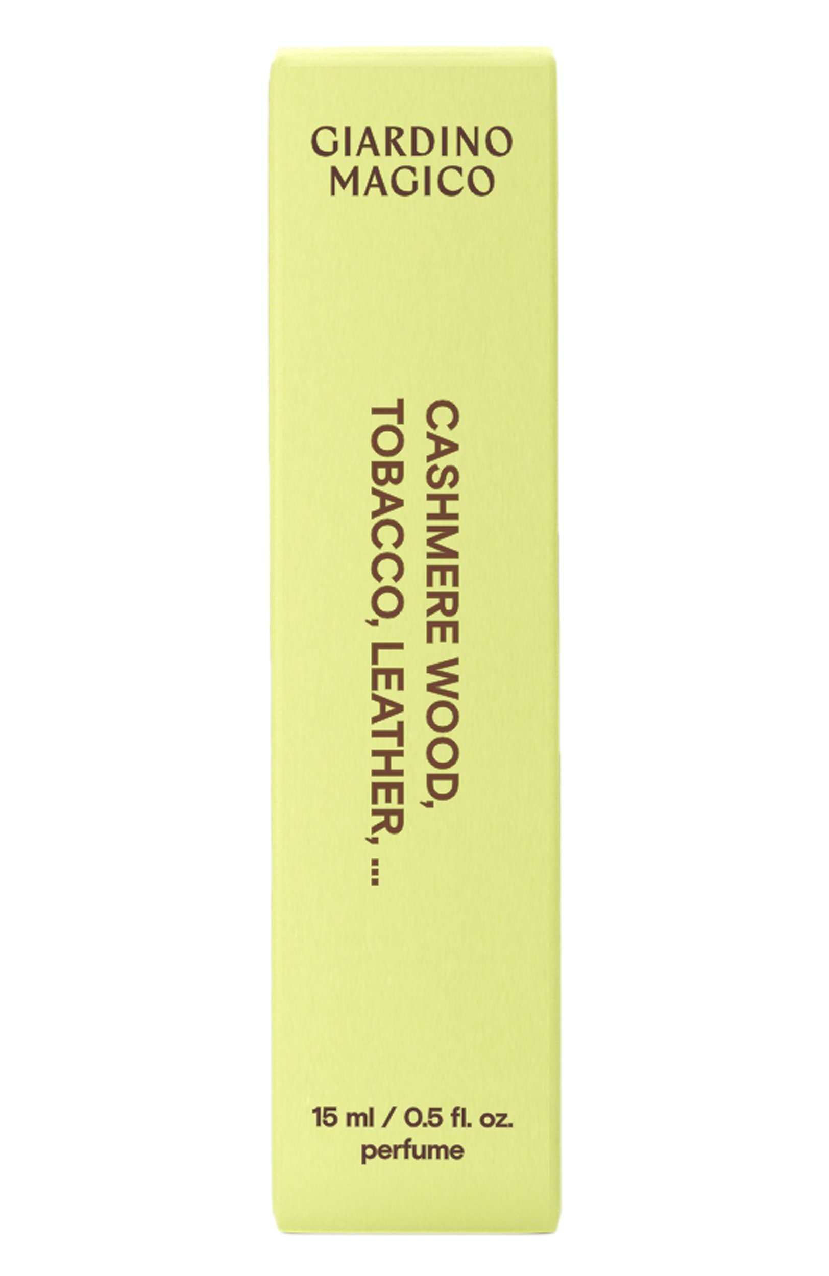 Концентрированные духи cashmere wood tobacco leather (15ml) GIARDINO MAGICO, арт. 4660222283573, фото 4