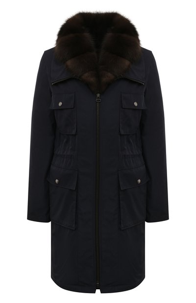 Женская пуховая парка с отделкой из меха соболя YVES SALOMON, арт. 20WYM08290ZIRV