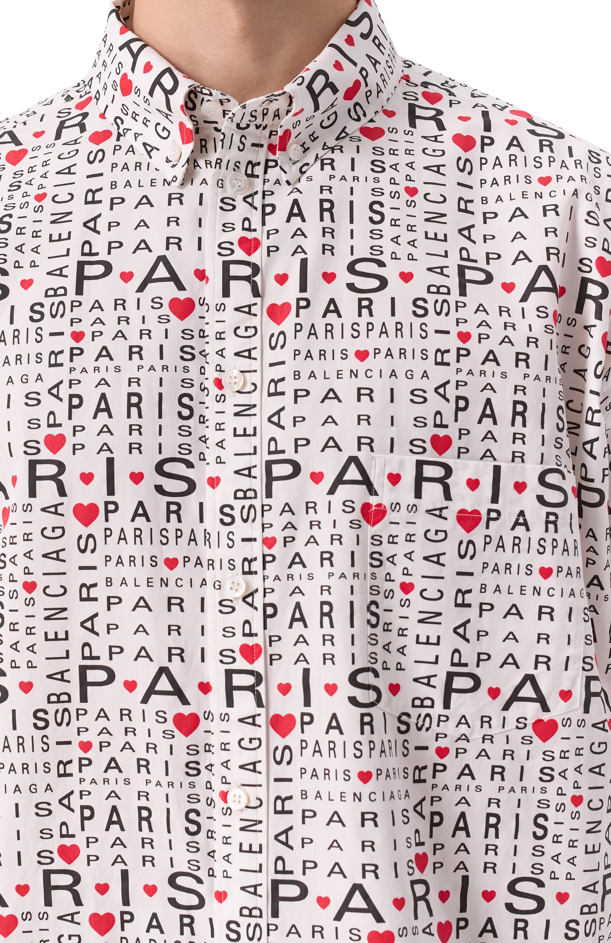 Хлопковая рубашка BALENCIAGA, арт. 681702/TRLH7, фото 5