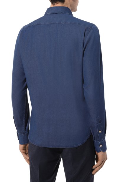 Джинсовая рубашка KITON, арт. UCWMH0904202, фото 4