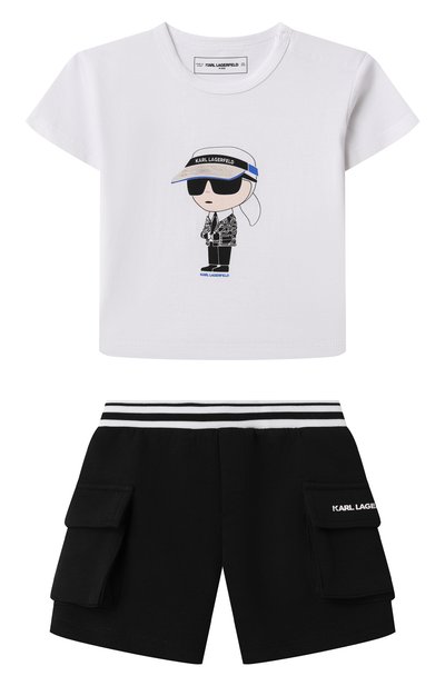 Комплект из футболки и шорт KARL LAGERFELD KIDS, арт. Z30502, фото 1