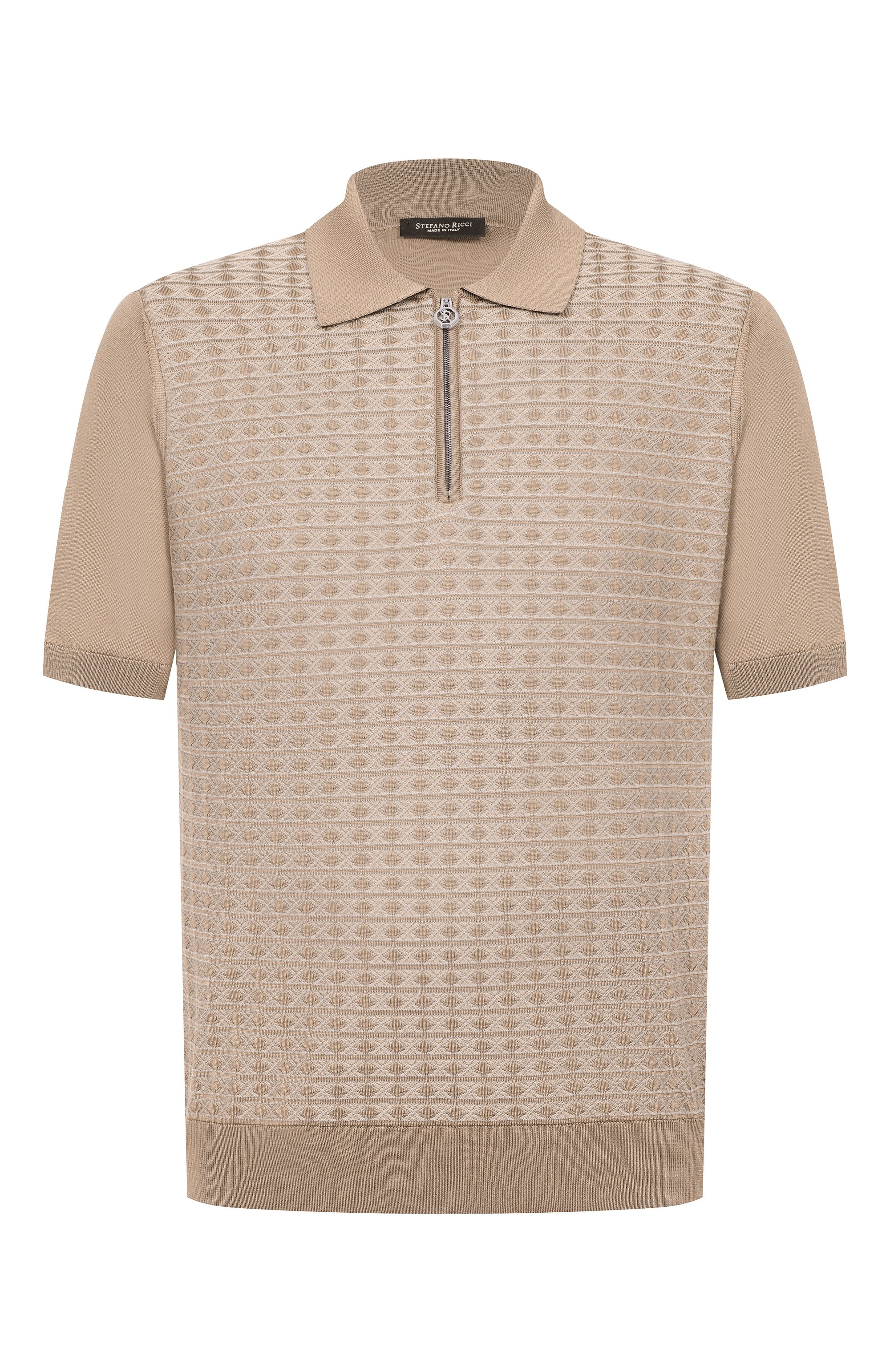Поло из шелка и хлопка STEFANO RICCI, арт. K212038P31/F26194, фото 1