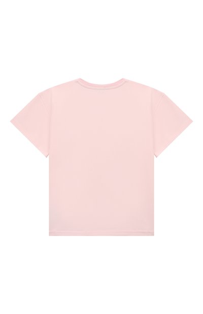 Хлопковая футболка SASHA KIM розового цвета по цене 7120 руб., арт. УТ-00000622, фото 2 Хлопковая футболка SASHA KIM, арт. УТ-00000622, фото 2