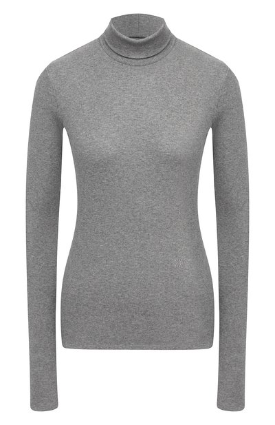 Женская хлопковая водолазка NANUSHKA, арт. HARRI_GREY_MELANGE JERSEY