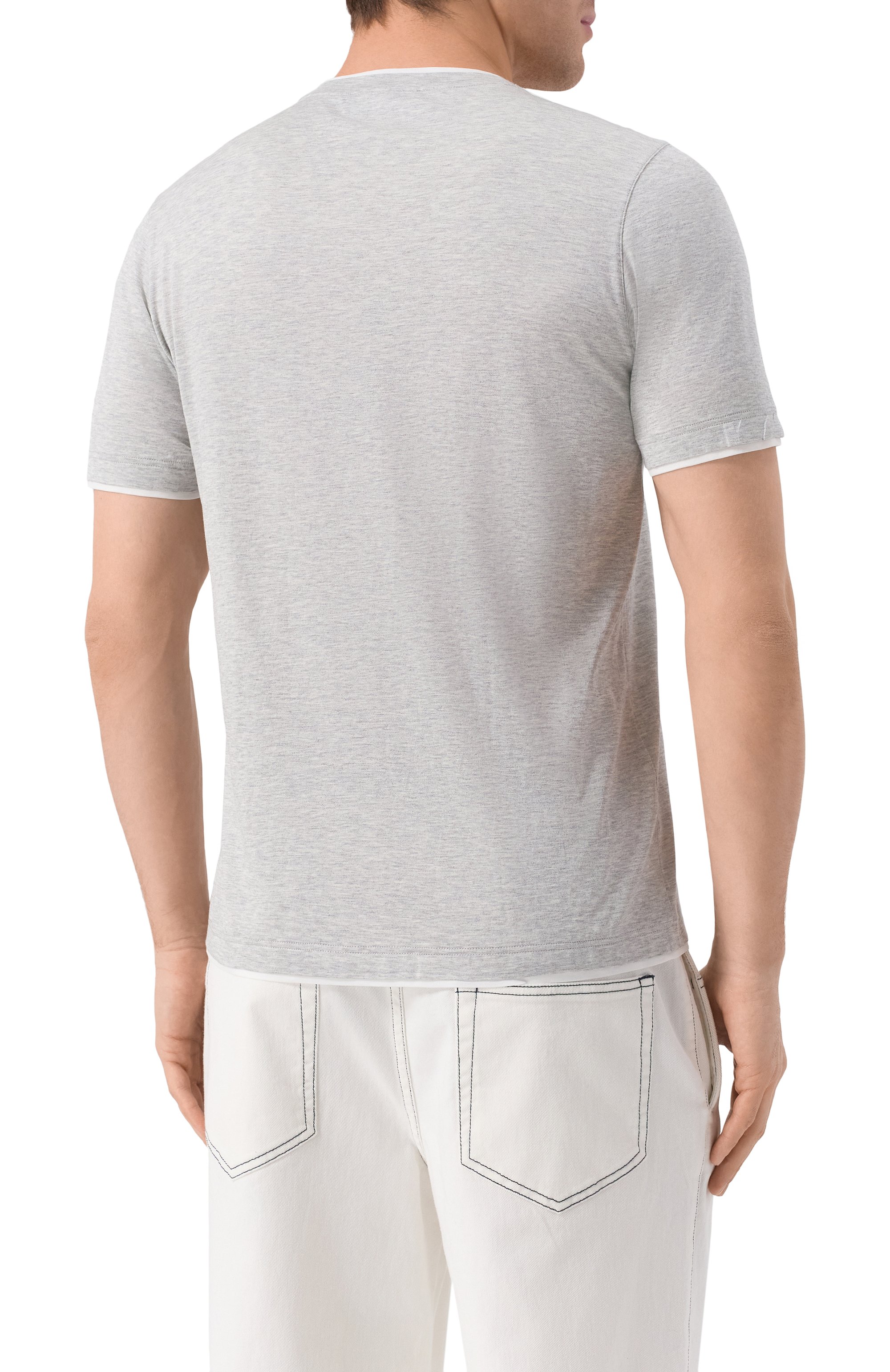 Футболка из шелка и хлопка GRAN SASSO, арт. 60123/78410, фото 4