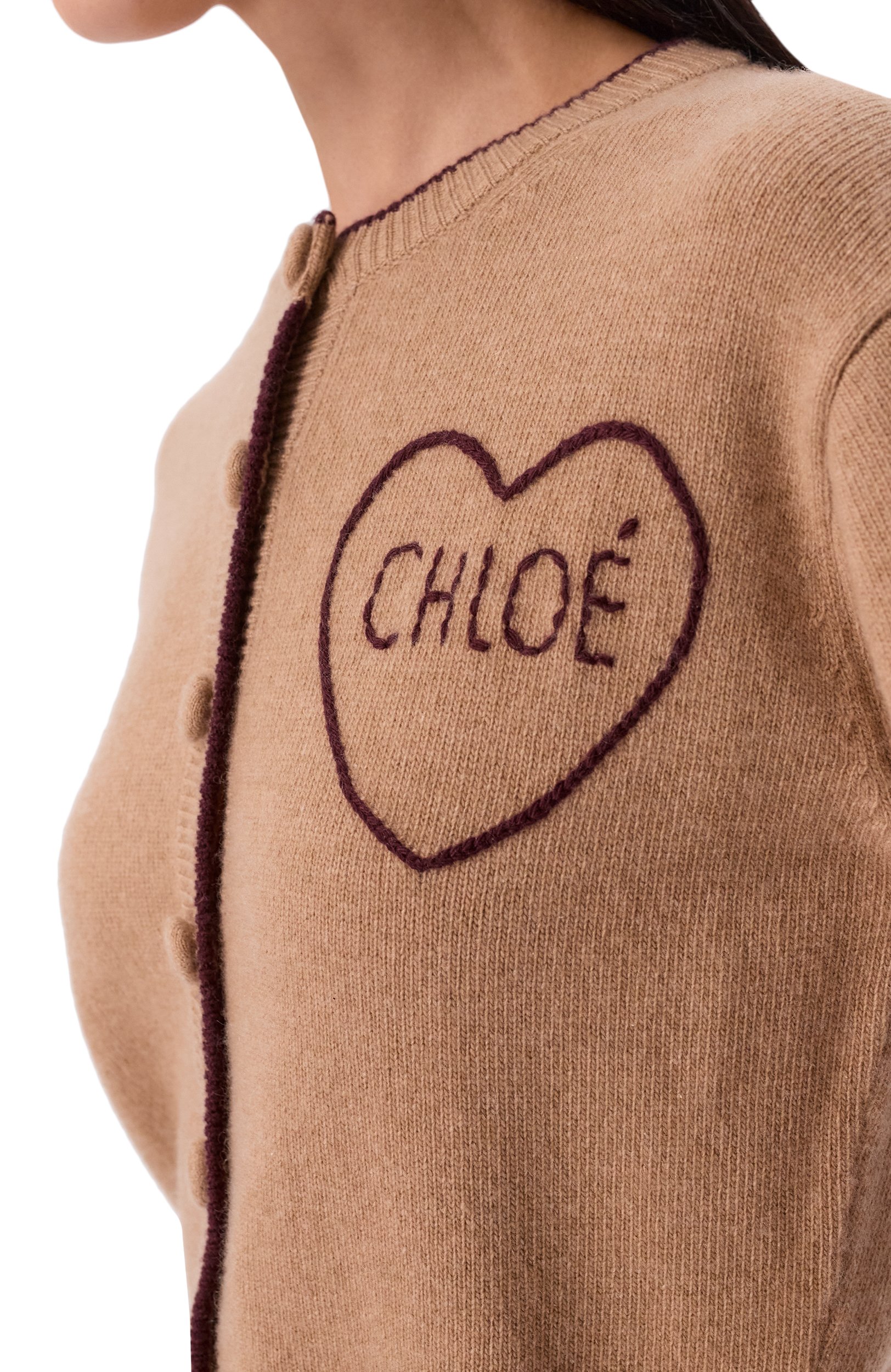 Кардиган из шерсти и кашемира CHLOÉ, арт. CH26AMC15710, фото 5