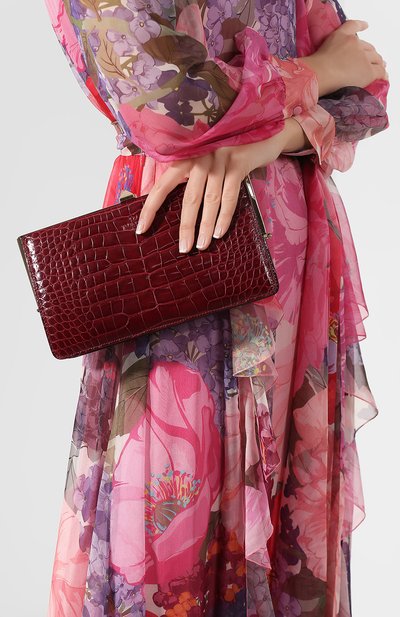 Клатч carry secrets из кожи аллигатора VALENTINO, арт. SW2B0C02/C0D/AMIS, фото 2