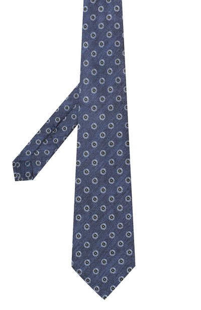 Шелковый галстук KITON синего цвета по цене 27850 руб., арт. UCRVKLC05G39, фото 2 Шелковый галстук KITON, арт. UCRVKLC05G39, фото 2