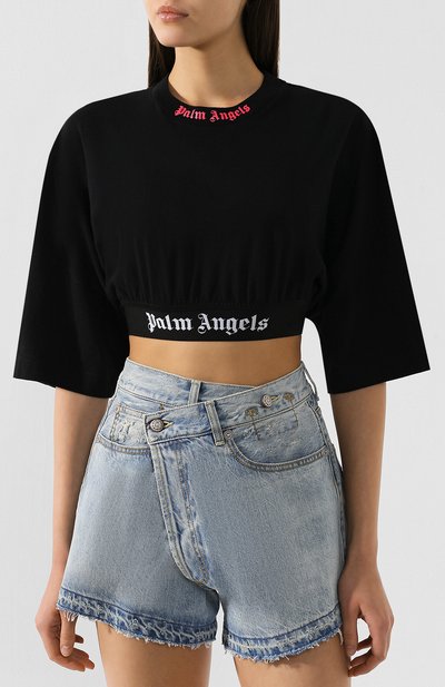 Хлопковый топ PALM ANGELS, арт. PWAA002R194130031012, фото 3