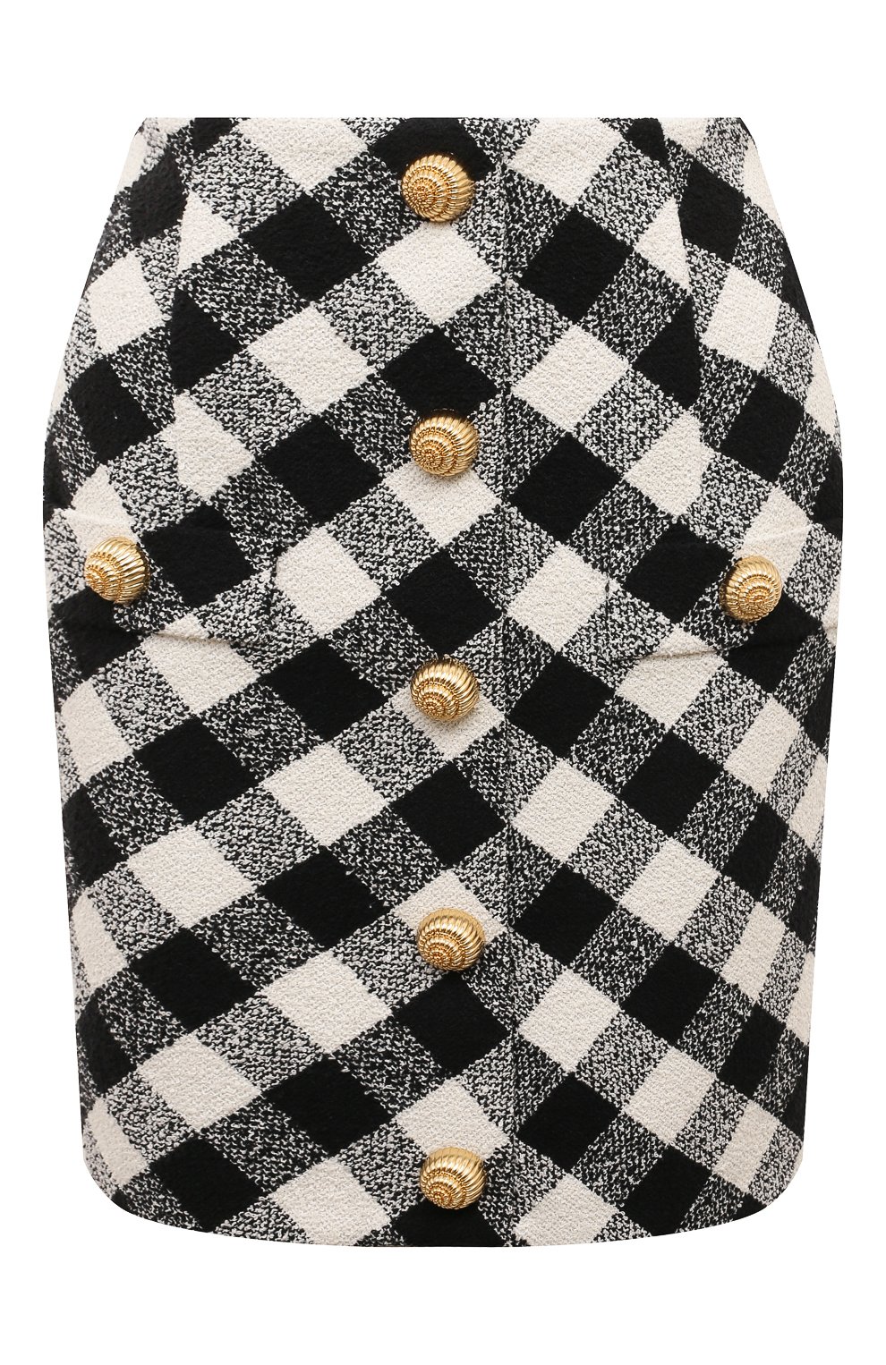 Твидовая юбка BALMAIN, арт. DF0LBA33/CF57, фото 1