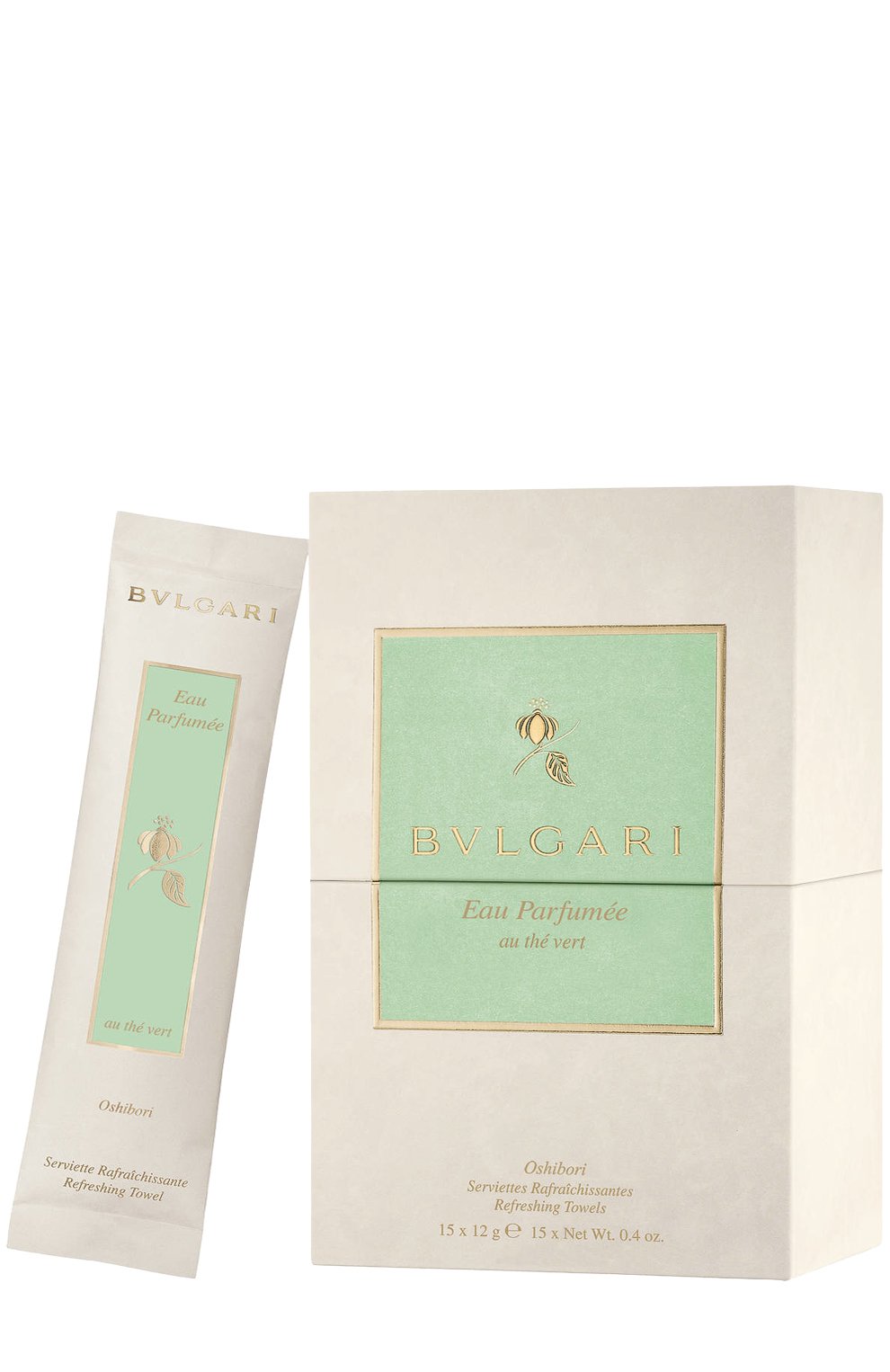 Освежающие салфетки ошибори au the vert BVLGARI бесцветного цвета по цене 4160 руб., арт. 47416BVL, фото 1 Освежающие салфетки ошибори au the vert BVLGARI, арт. 47416BVL, фото 1