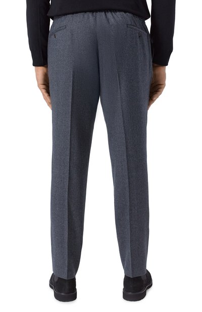 Шерстяные брюки CORNELIANI темно-серого цвета по цене 82200 руб., арт. 26X007-2618400_2, фото 4 Шерстяные брюки CORNELIANI, арт. 26X007-2618400_2, фото 4