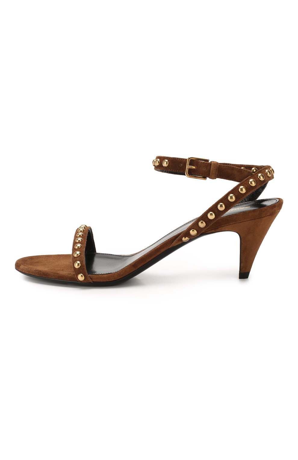 Замшевые босоножки kiki SAINT LAURENT, арт. 606502/0LITT, фото 3