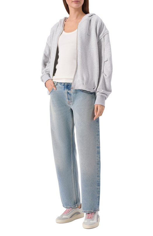 Кожаные кеды Rider Dsquared2 SNW0301/25108722 Серый  SNW0301/25108722 Фото 3