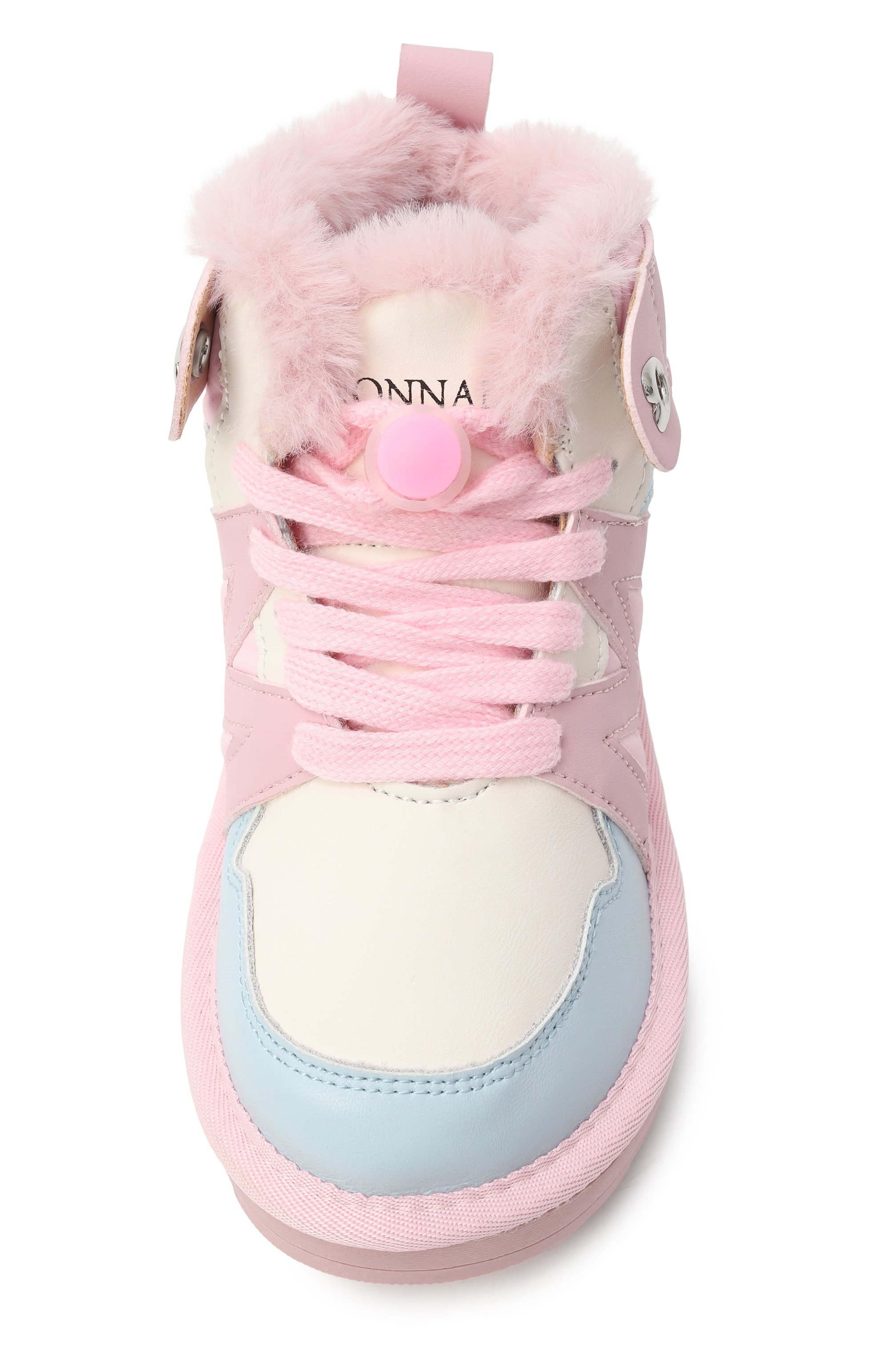 Кожаные кеды MONNALISA, арт. 8CF003, фото 4