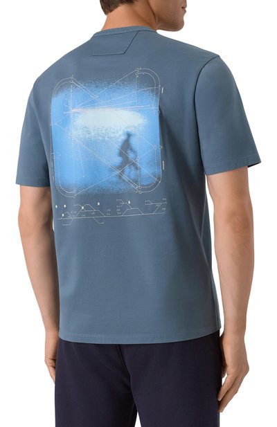 Хлопковая футболка C.P. COMPANY, арт. 19CLTS052A006370W, фото 4