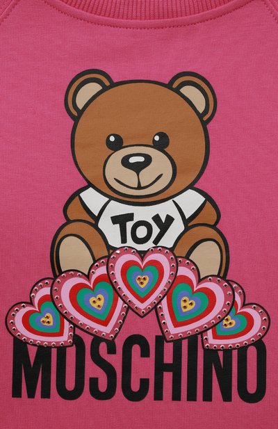 Хлопковый свитшот MOSCHINO, арт. HDF03U/LDA16/4A-8A, фото 3