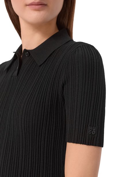 Поло из вискозы HUGO, арт. 50557771, фото 5