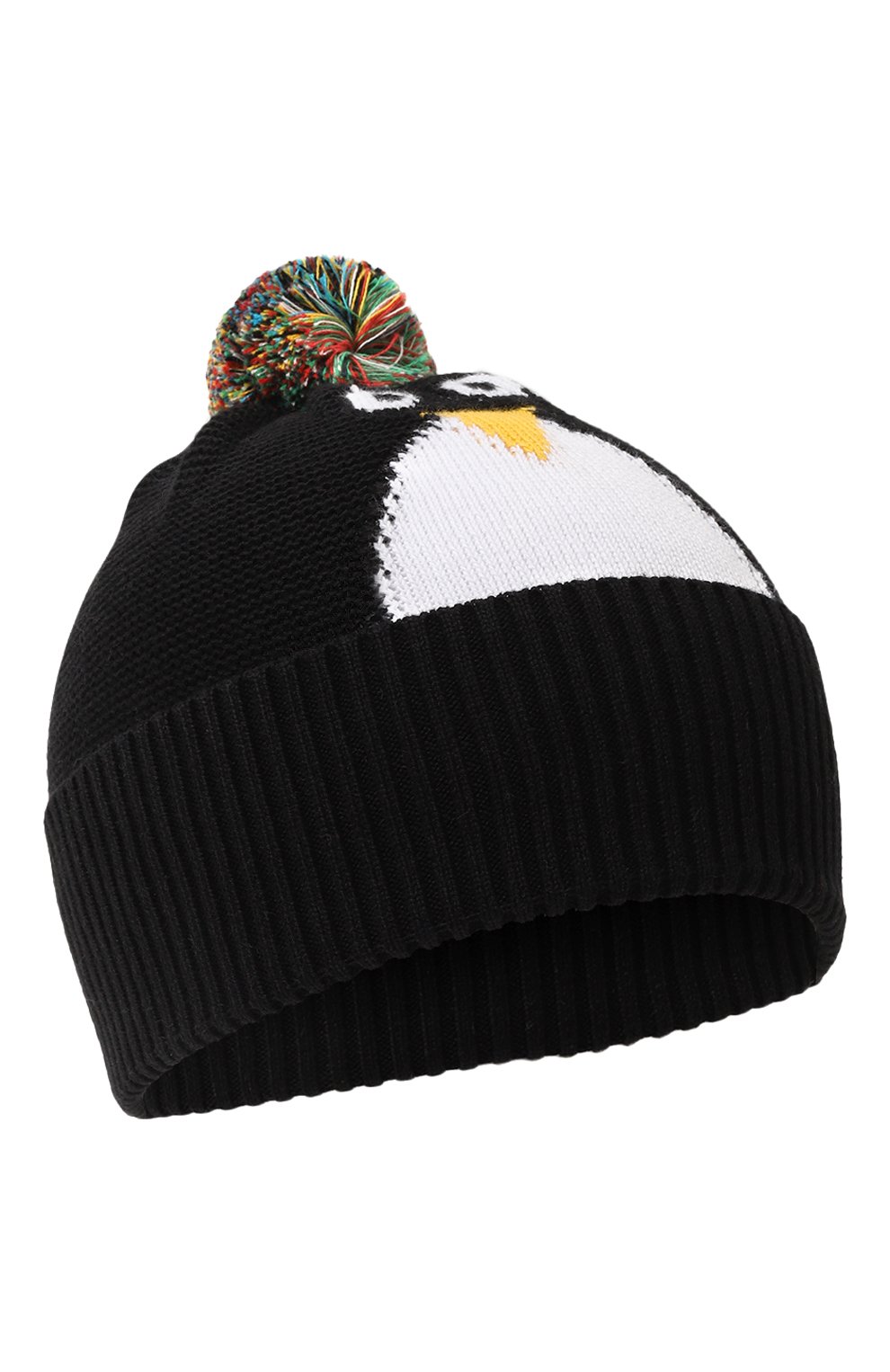 Хлопковая шапка STELLA MCCARTNEY черного цвета по цене 7940 руб., арт. TT0557, фото 1 Хлопковая шапка STELLA MCCARTNEY, арт. TT0557, фото 1