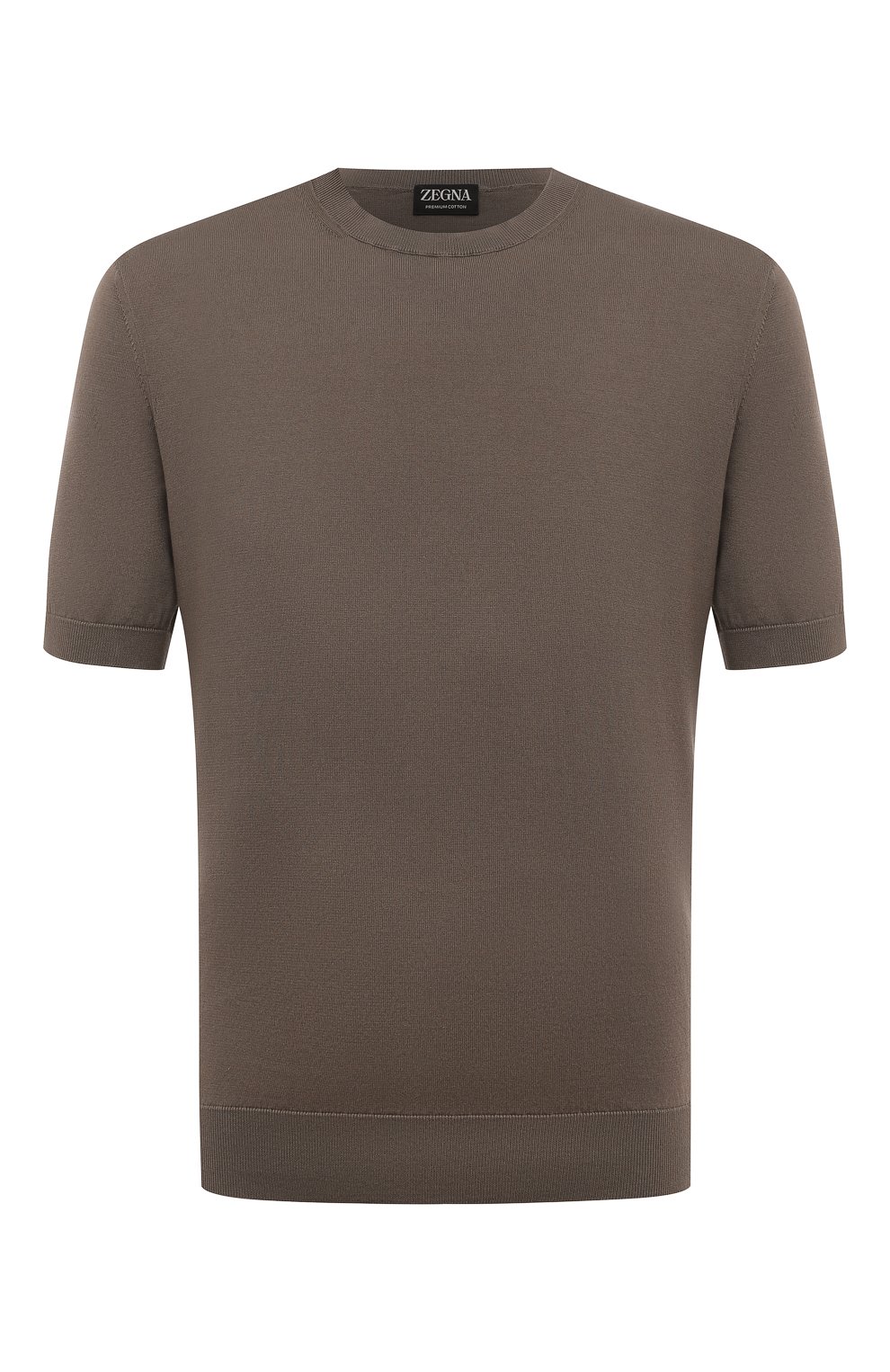 Хлопковый джемпер ZEGNA коричневого цвета по цене 83300 руб., арт. UDC90A7/C10, фото 1 Хлопковый джемпер ZEGNA, арт. UDC90A7/C10, фото 1