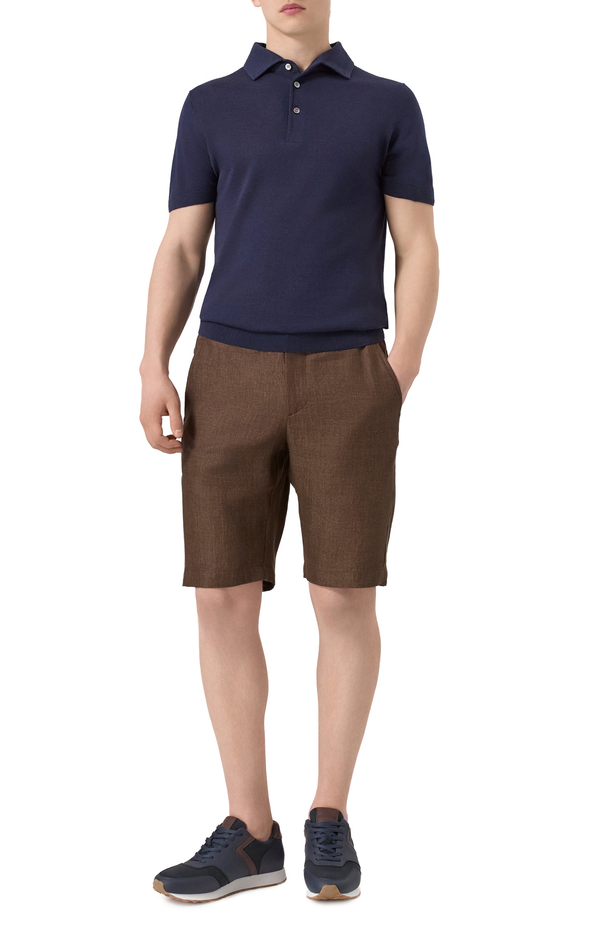 Кожаные кроссовки PAUL&SHARK, арт. 25418015, фото 2