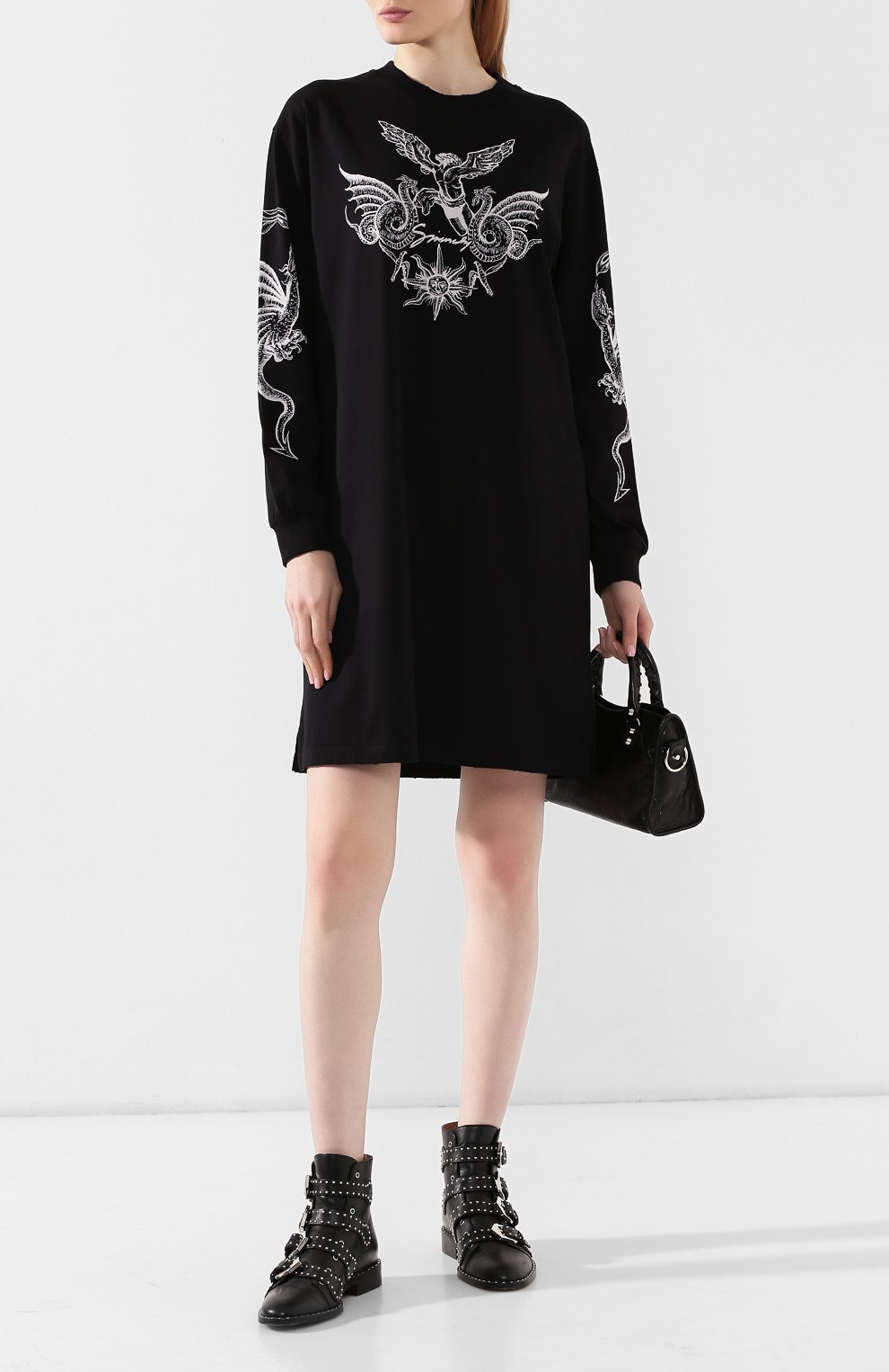 Хлопковое платье GIVENCHY черного цвета по цене 38200 руб., арт. BW20DG3Z27, фото 2 Хлопковое платье GIVENCHY, арт. BW20DG3Z27, фото 2