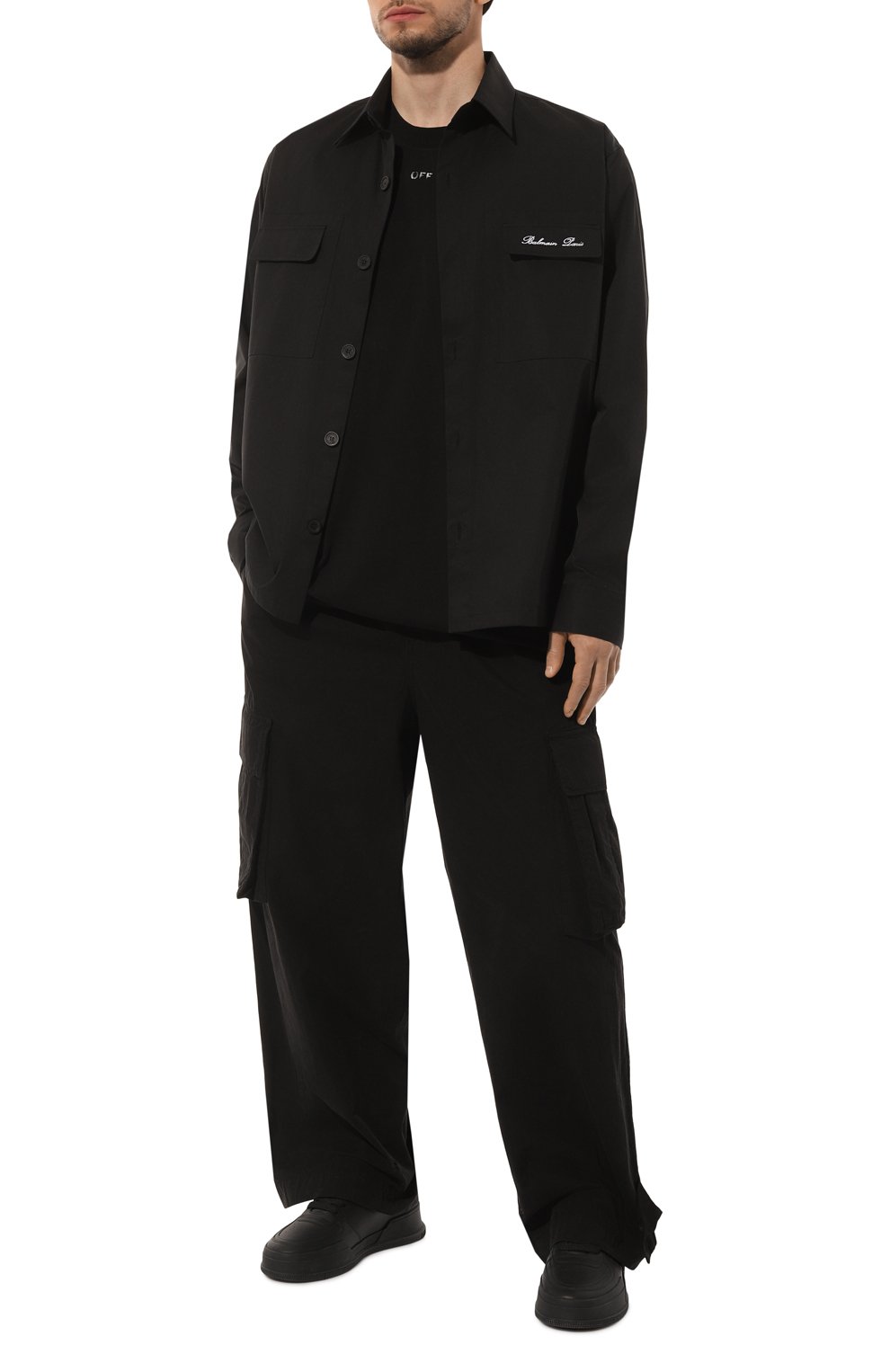 Хлопковая футболка OFF-WHITE, арт. 0MAA161C99JER001, фото 2