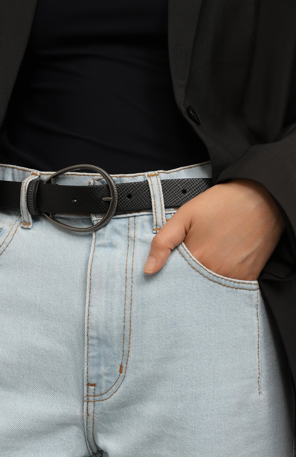 Кожаный ремень BRUNELLO CUCINELLI, арт. M0PGLC242, фото 2