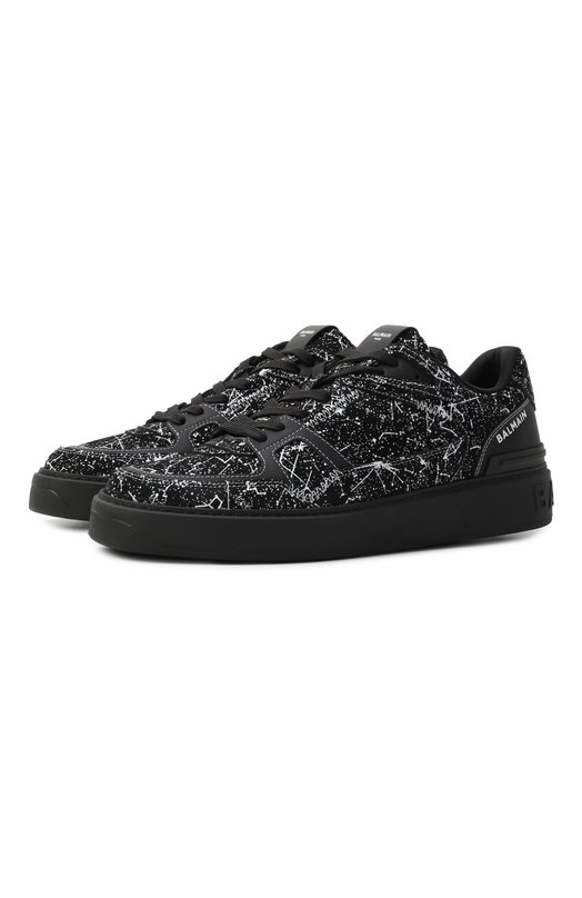 Замшевые кеды B-Court Skate Balmain EM0VI372/LSVG Чёрный EM0VI372/LSVG