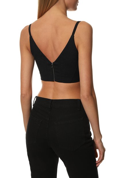 Шерстяной бра-топ CHAPURIN черного цвета по цене 37500 руб., арт. T1/18881/6441-м/FW22-23, фото 4 Шерстяной бра-топ CHAPURIN, арт. T1/18881/6441-м/FW22-23, фото 4