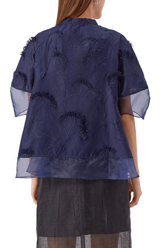Хлопковая блузка 3.1 Phillip Lim P251-21712FCV Синий  P251-21712FCV Фото 4