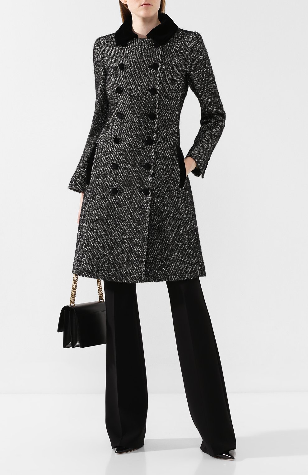 Пальто из смеси шерсти и шелка DOLCE & GABBANA, арт. F0X21T/FM3CZ, фото 2