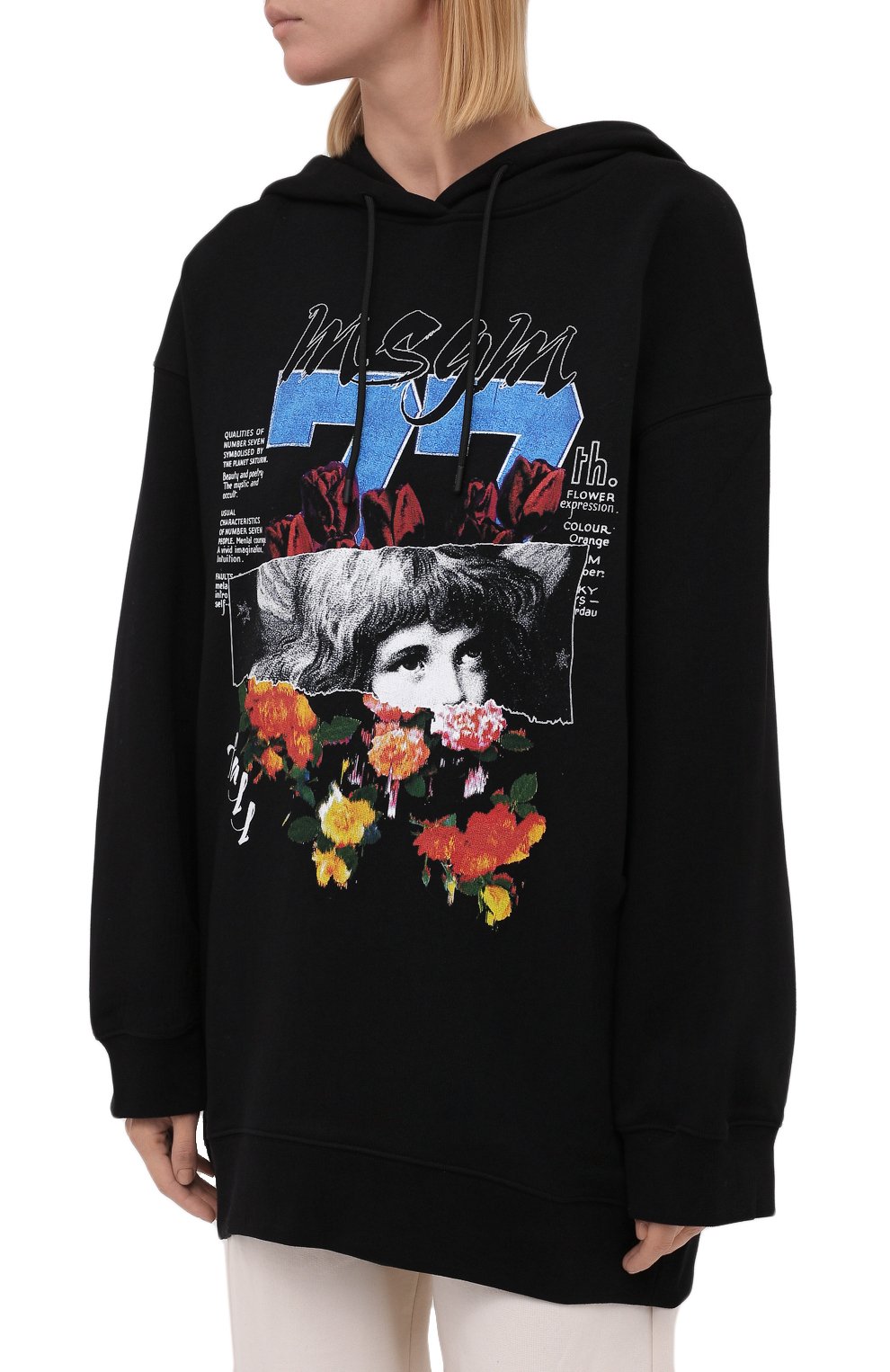 Хлопковое худи MSGM, арт. 3141MDM109 217799, фото 3
