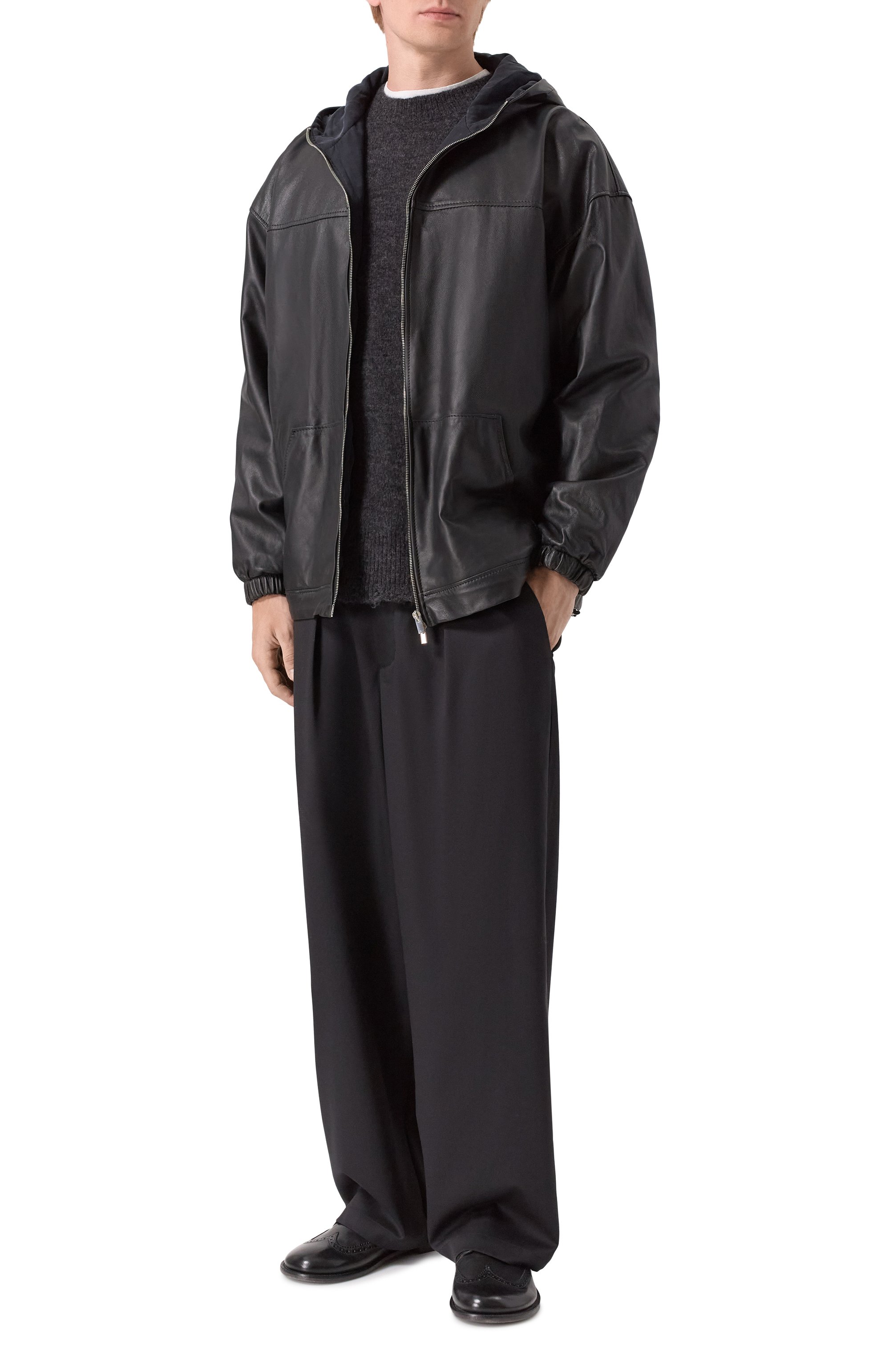 Кожаный бомбер ROADLESS, арт. RSS-LZ, фото 2