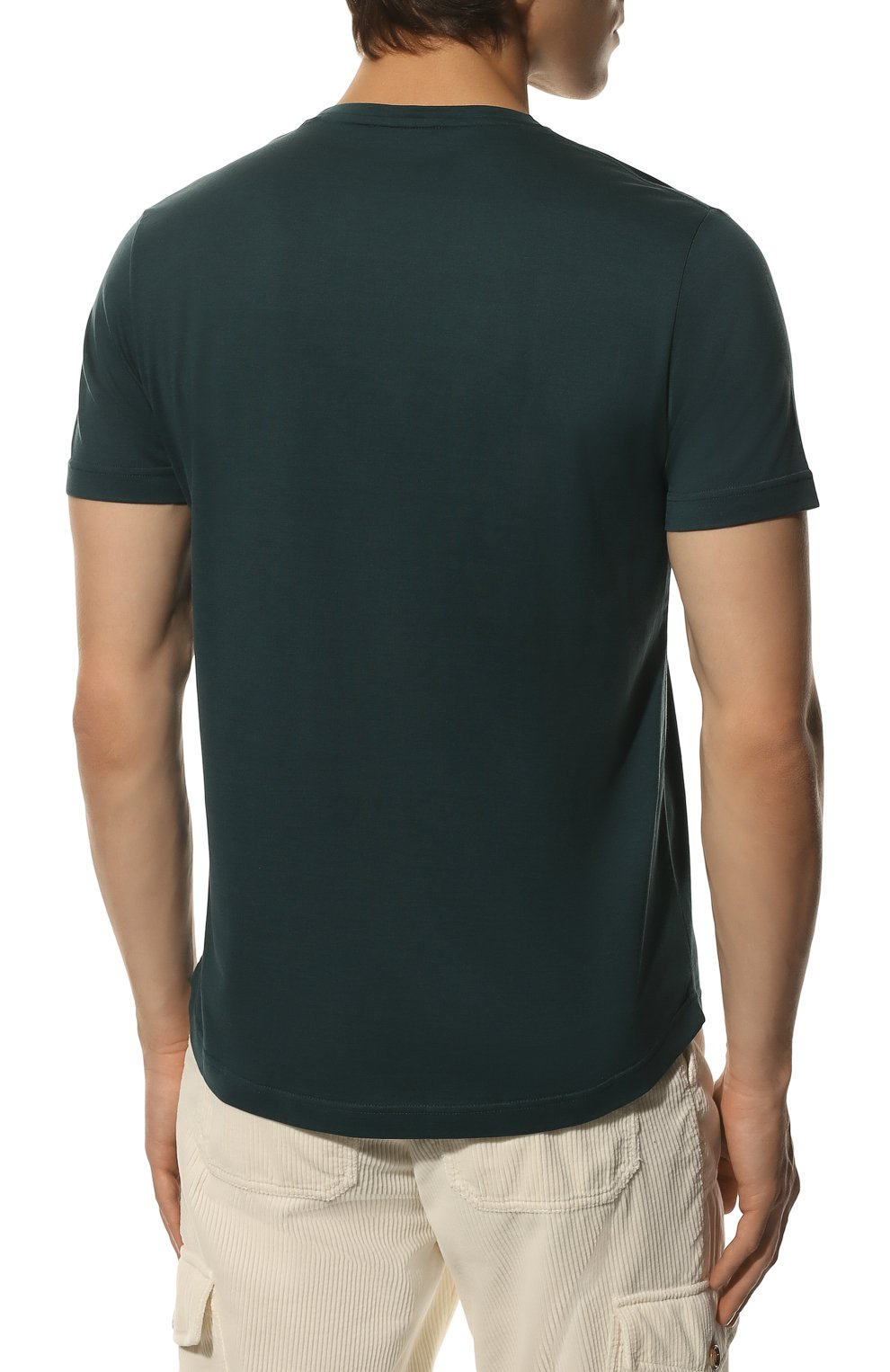 Футболка из шелка и хлопка LORO PIANA, арт. FAF6128, фото 4